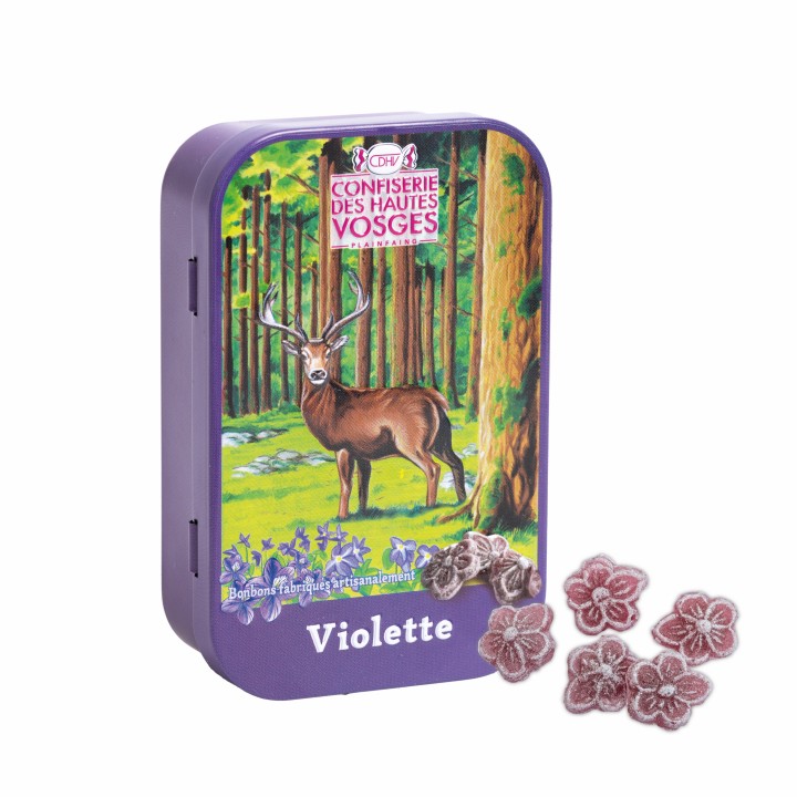 Boite de bonbons à la violette 70g CDHV