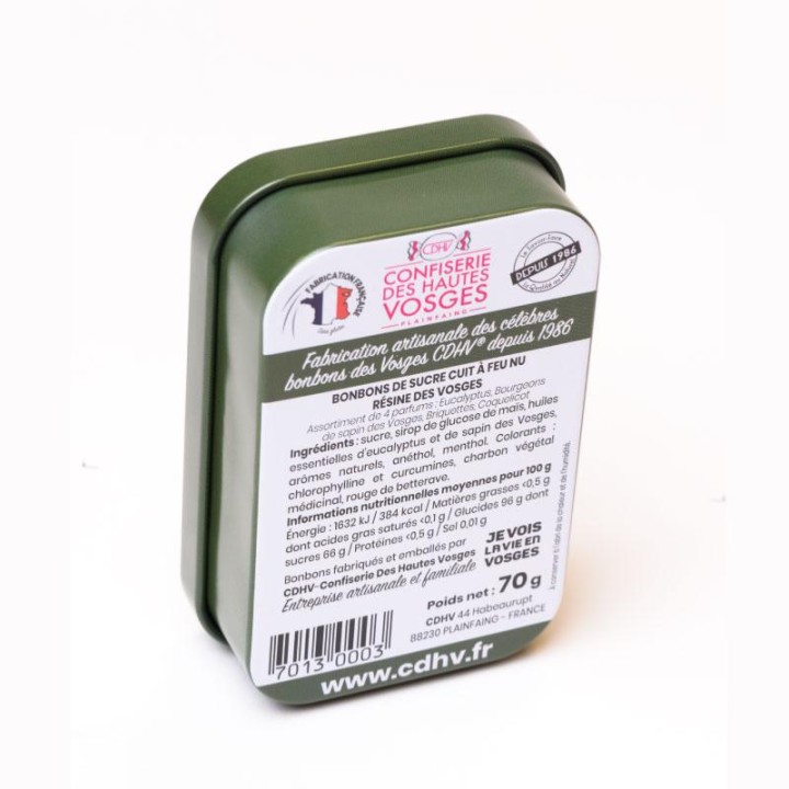 Boîte de poche bonbon Résine des Vosges 70g CDHV