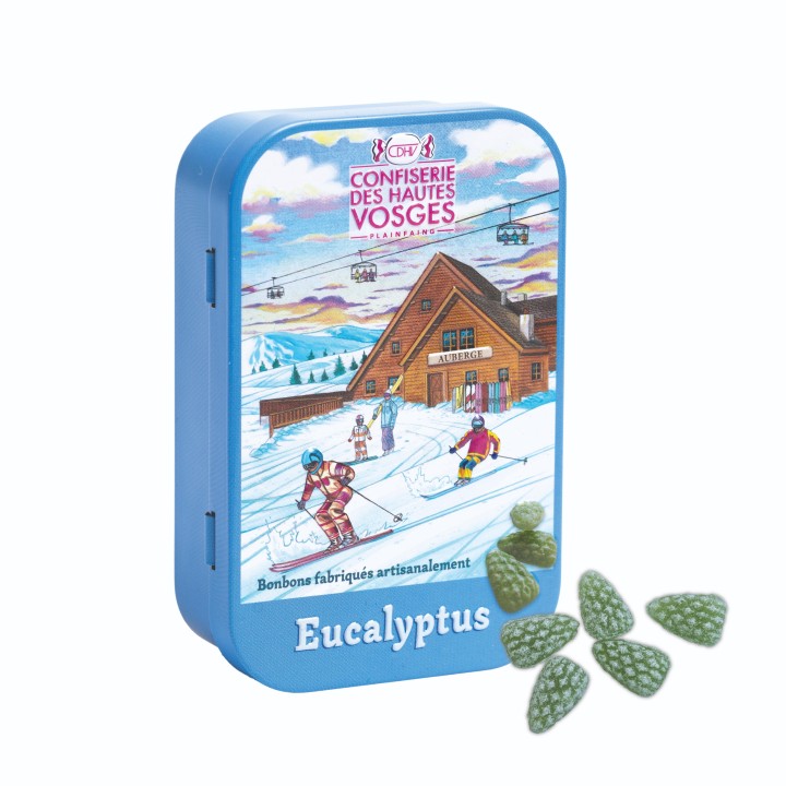 Boîte de poche bonbon Eucalyptus 70g CDHV