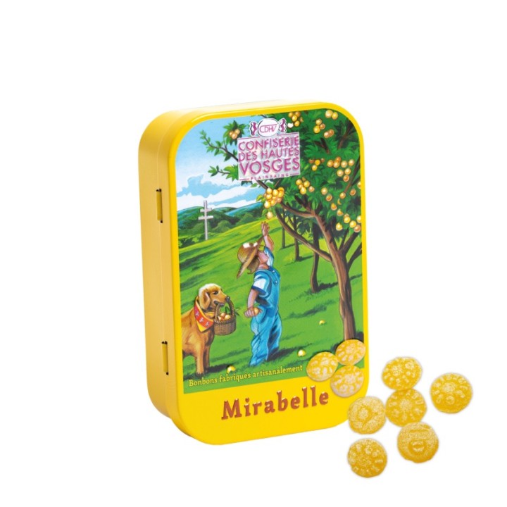 Boîte de poche bonbon Mirabelles 70g CDHV