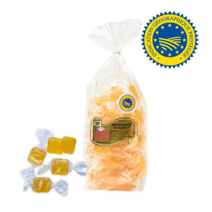 Bergamote de Nancy IGP - Véritable Bonbon Bergamotte de Nancy