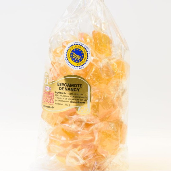 Bergamote de Nancy IGP - Véritable Bonbon Bergamotte de Nancy
