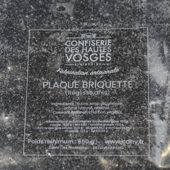 Plaque bonbon briquette CDHV