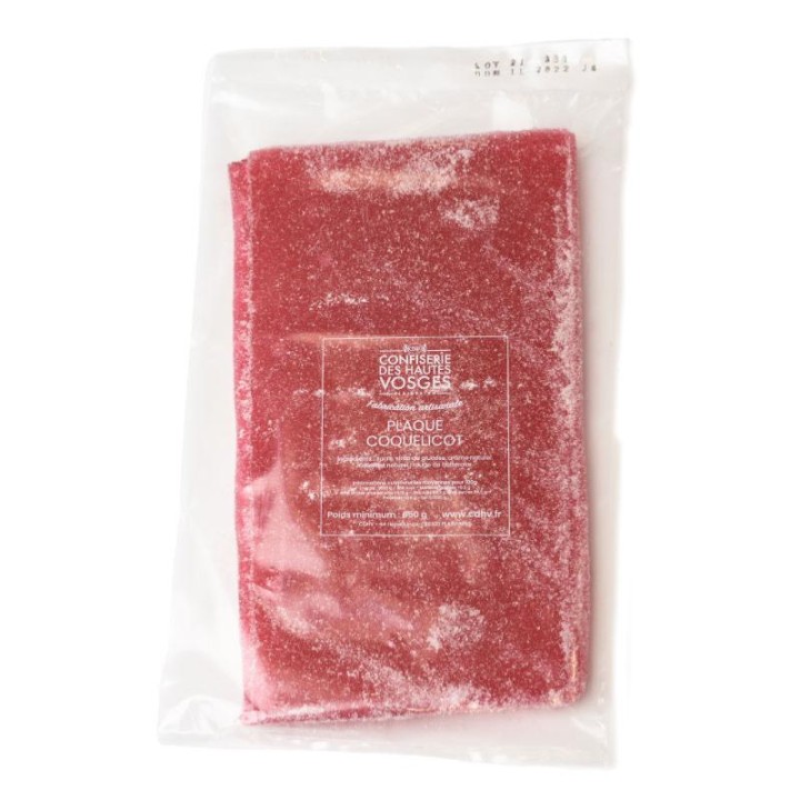 Plaque bonbon coquelicot CDHV