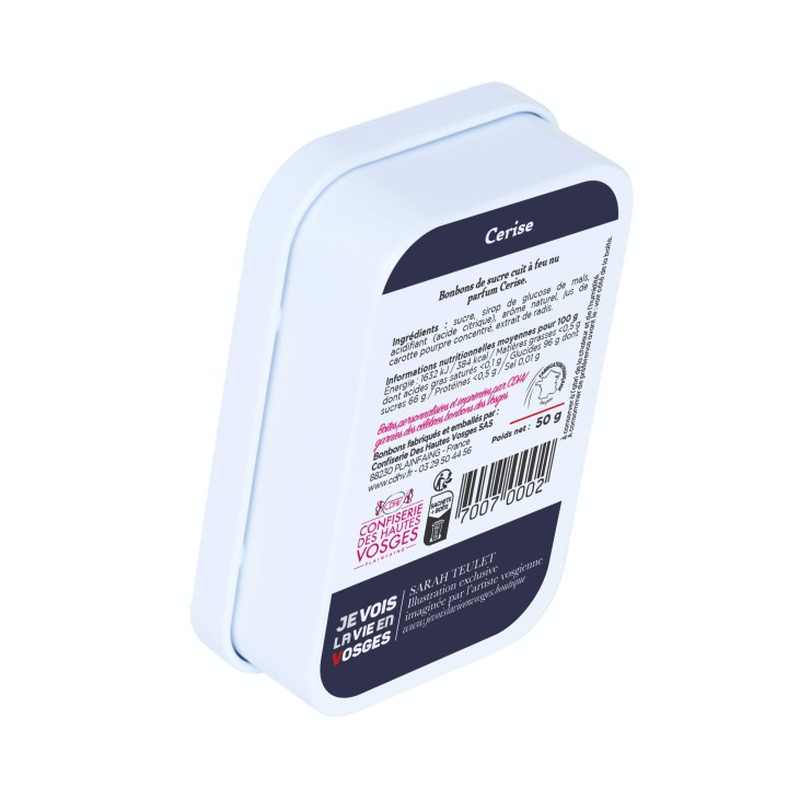 Boîte Je Vois la Vie en Vosges - bonbons Cerise 50g CDHV