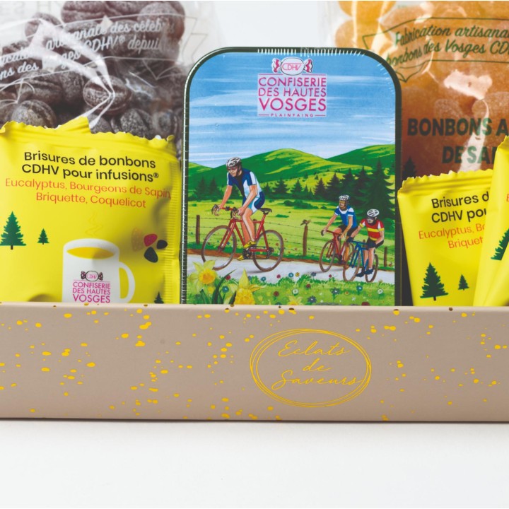 Coffret éclats de saveurs garni de bonbons des Vosges - Confiserie - CDHV