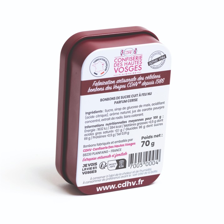Boîte bonbons Cerise 70g CDHV