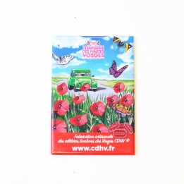 Magnet rouge - coquelicot