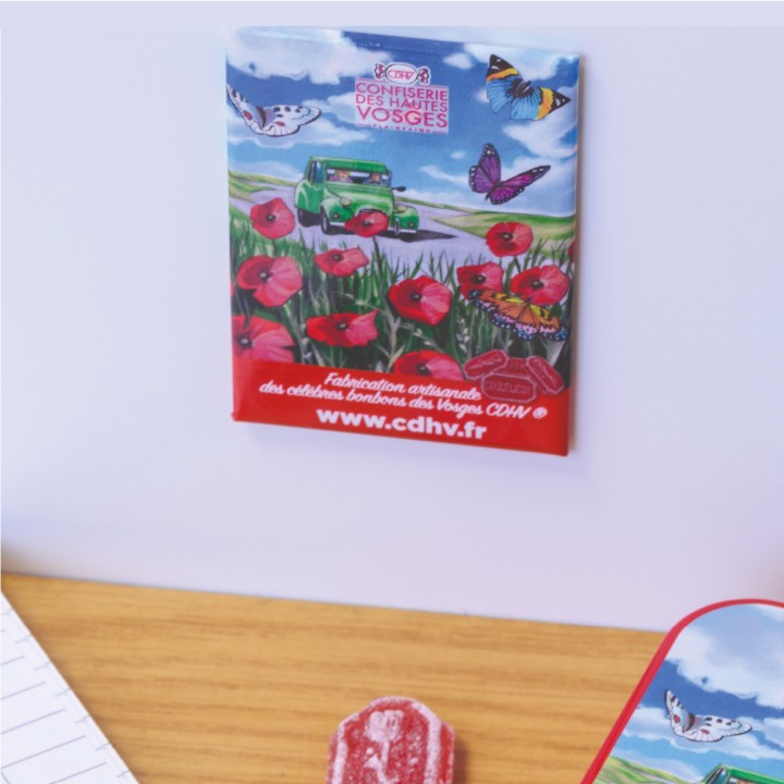 Magnet rouge - coquelicot