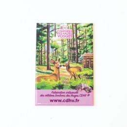 Magnet rose - violette Confiserie Des Hautes Vosges