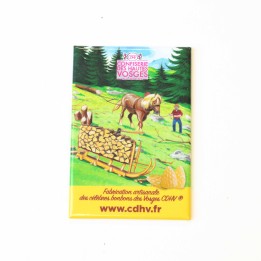 Magnet jaune - sapin Confiserie Des Hautes Vosges