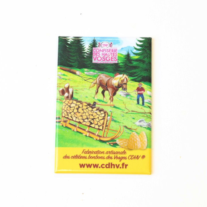 Magnet jaune - sapin Confiserie Des Hautes Vosges