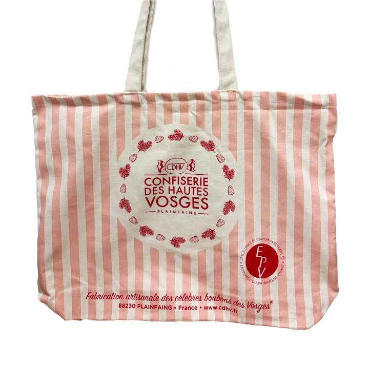 Sac tissu inédit "EPV" rose