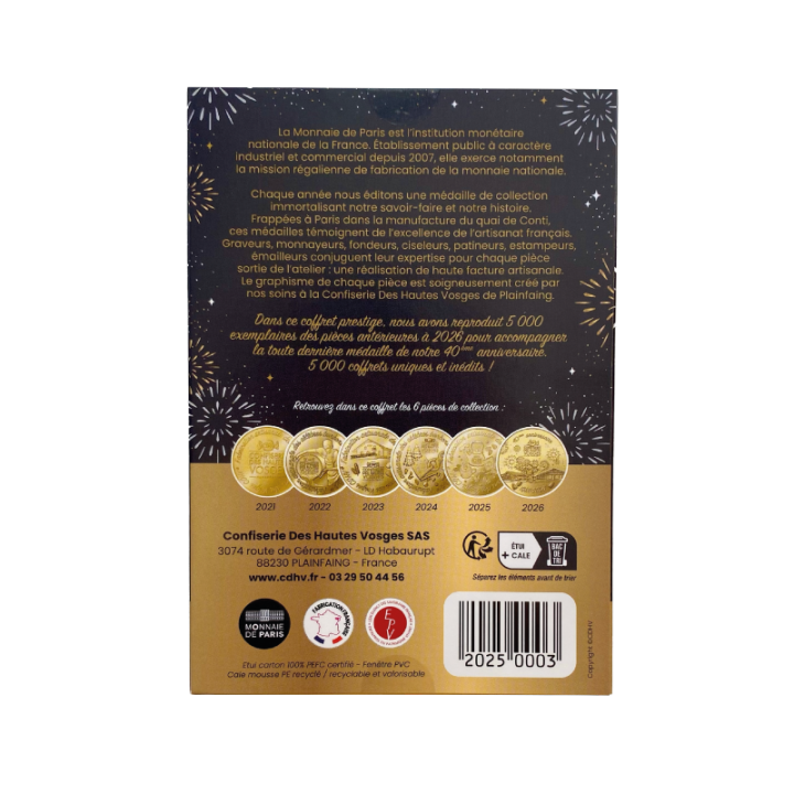Monnaie de Paris - Coffret prestige édition 40ème anniversaire CDHV