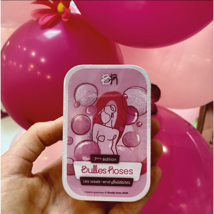 Boîte bonbons "Bulles Roses" 2026 Framboise 50g CDHV