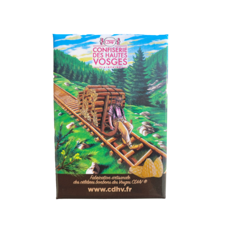 Magnet jaune - sapin Confiserie Des Hautes Vosges - collection 2026