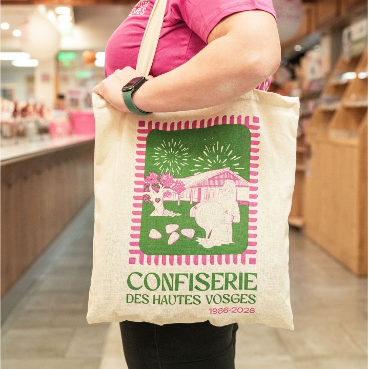 Découvrez notre tote bag tissu 40 ans CDHV ✅ Fabrication Artisanale