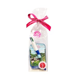 Pack "Myrtille" - boîte de bonbons + magnet + stylo