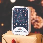 Boîte Sapin de Noël -  bonbons 4 Fleurs