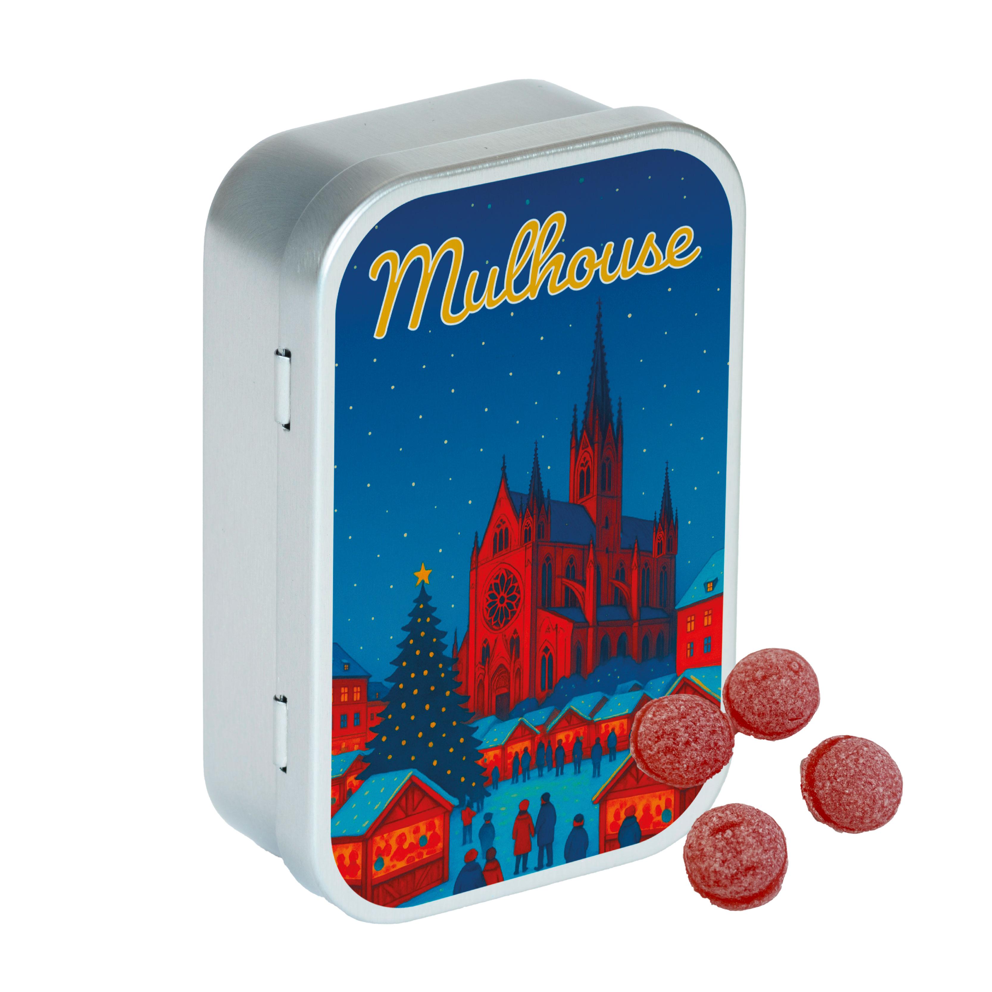 Bote indite March de Nol Mulhouse - bonbon cerise 50g