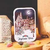Boîte Marché de Noël - bonbons Résine des Vosges
