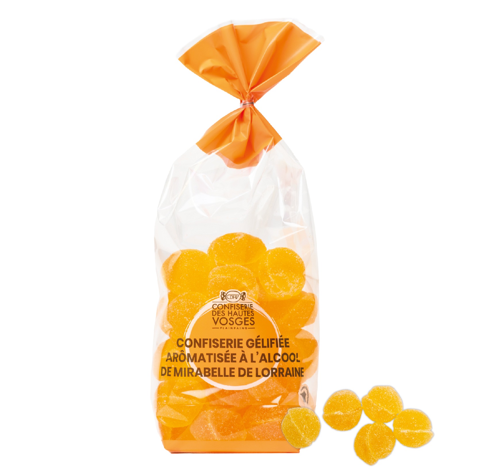 Confiserie gélifiée aromatisée à l'alcool de Mirabelle 350 g