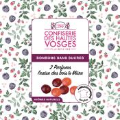 Bonbons sans sucres : Fraise des bois & Mûre 100 g