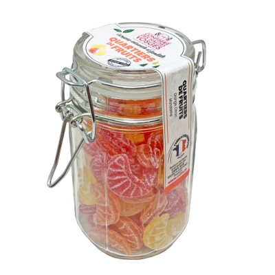 Bocal bonbon Quartiers de Fruits 135 g