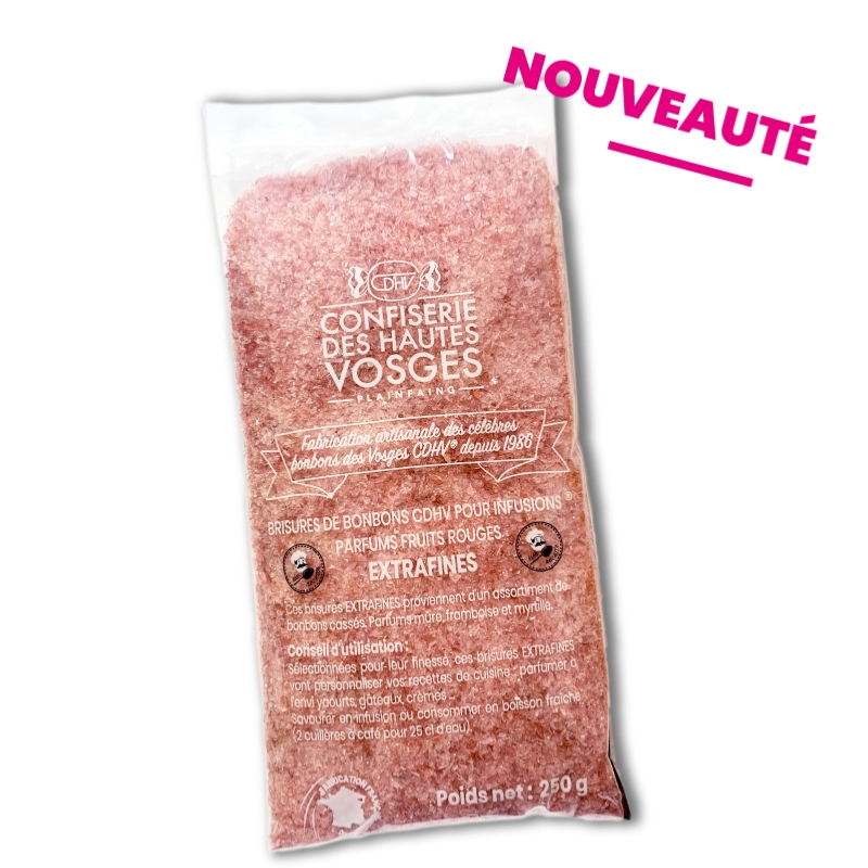 EXTRAFINES FRUITS ROUGES- Brisures de bonbons 250 g