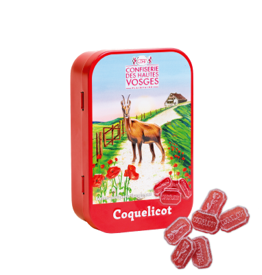 Boîte de bonbons Coquelicot 70 g