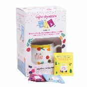 Coffret dégustation mug + dosettes de brisures de bonbons - jaune