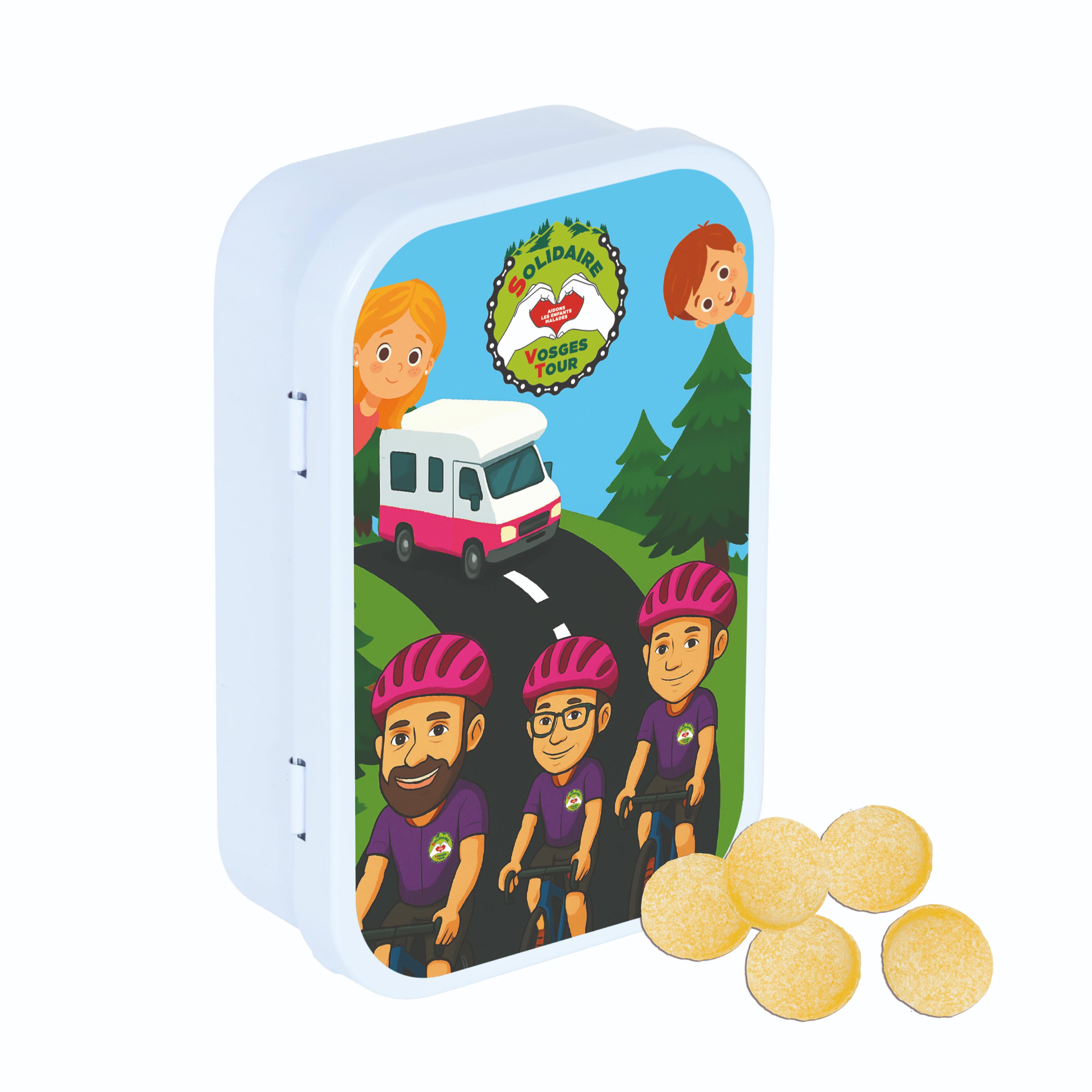 Boîte "Tour des Vosges" bonbon Verveine-Citron 50 g