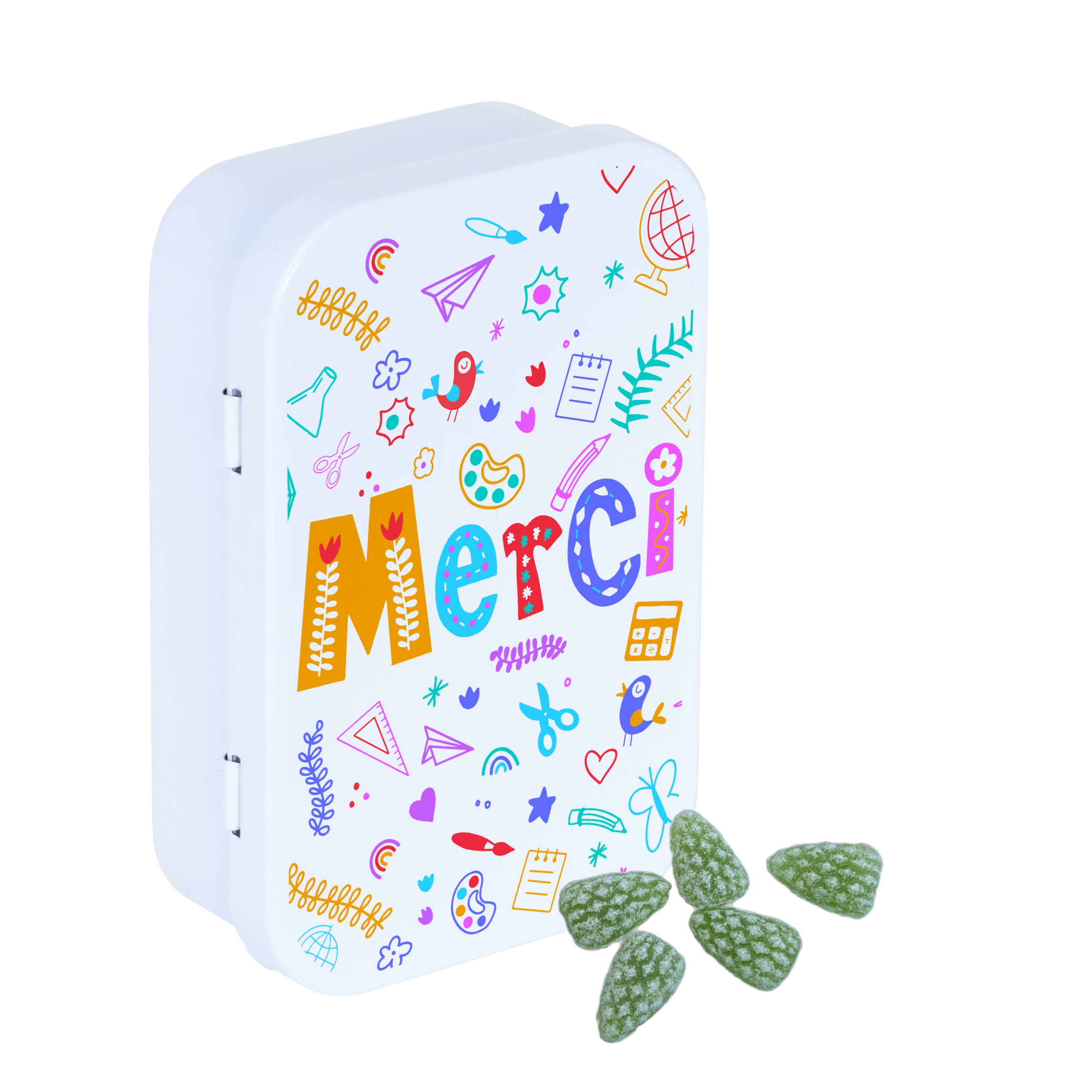 Boîte MERCI -  bonbons eucalyptus