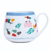 Coffret dégustation mug + dosettes de brisures de bonbons - bleu