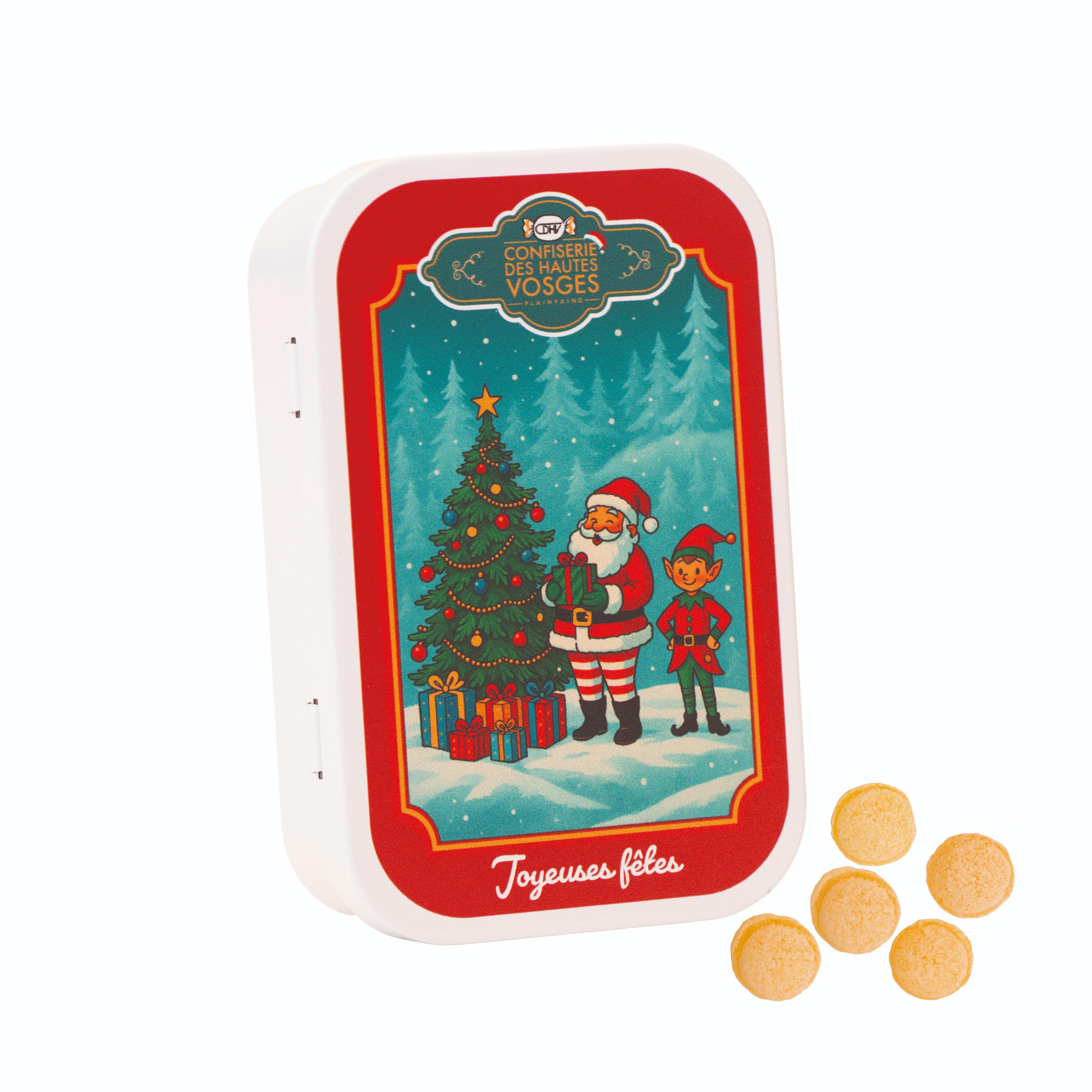 Boîte inédite Joyeuses Fêtes - Bonbon Pomme-Cannelle 50 g