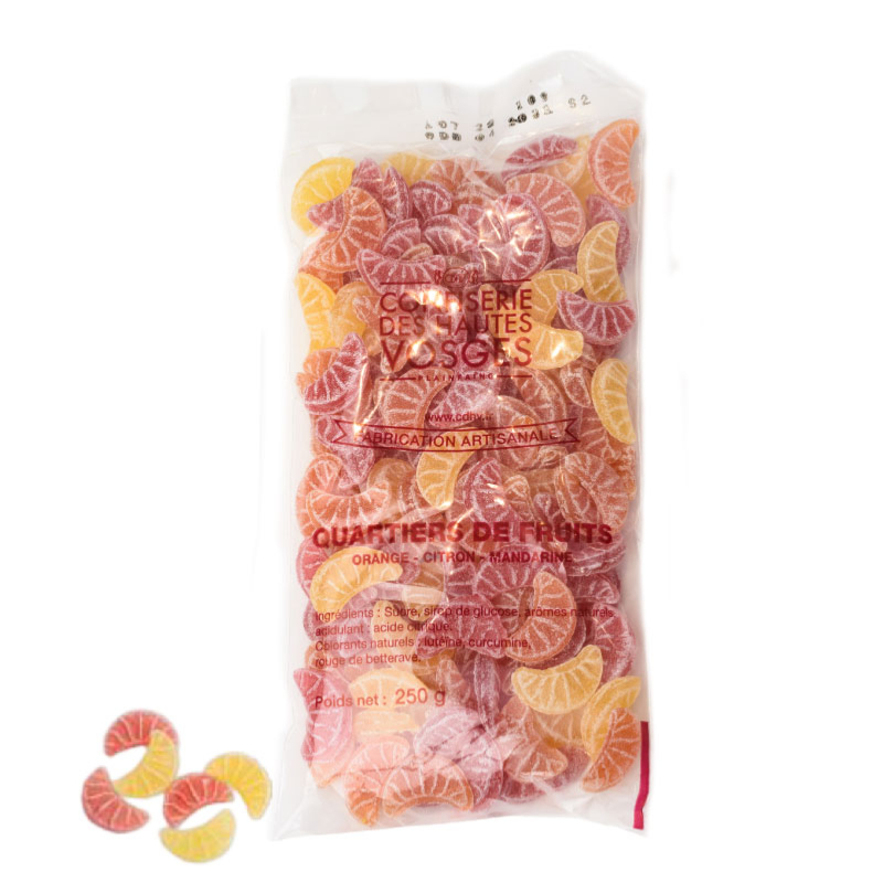 Bonbon Quartiers de Fruits 250 g