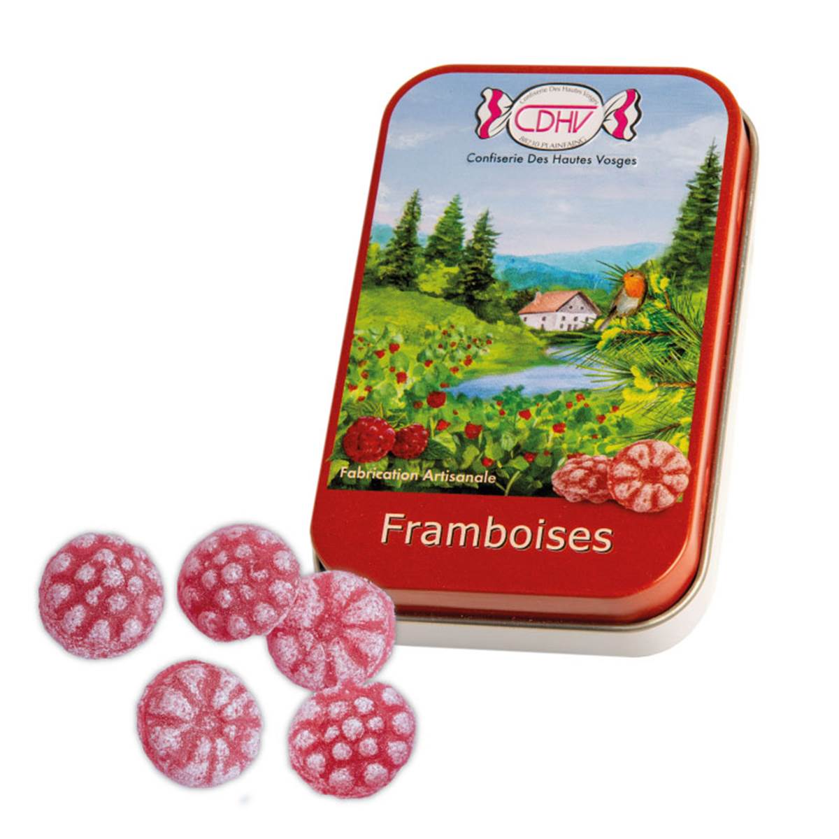 Boîte bonbon Framboises 70 g