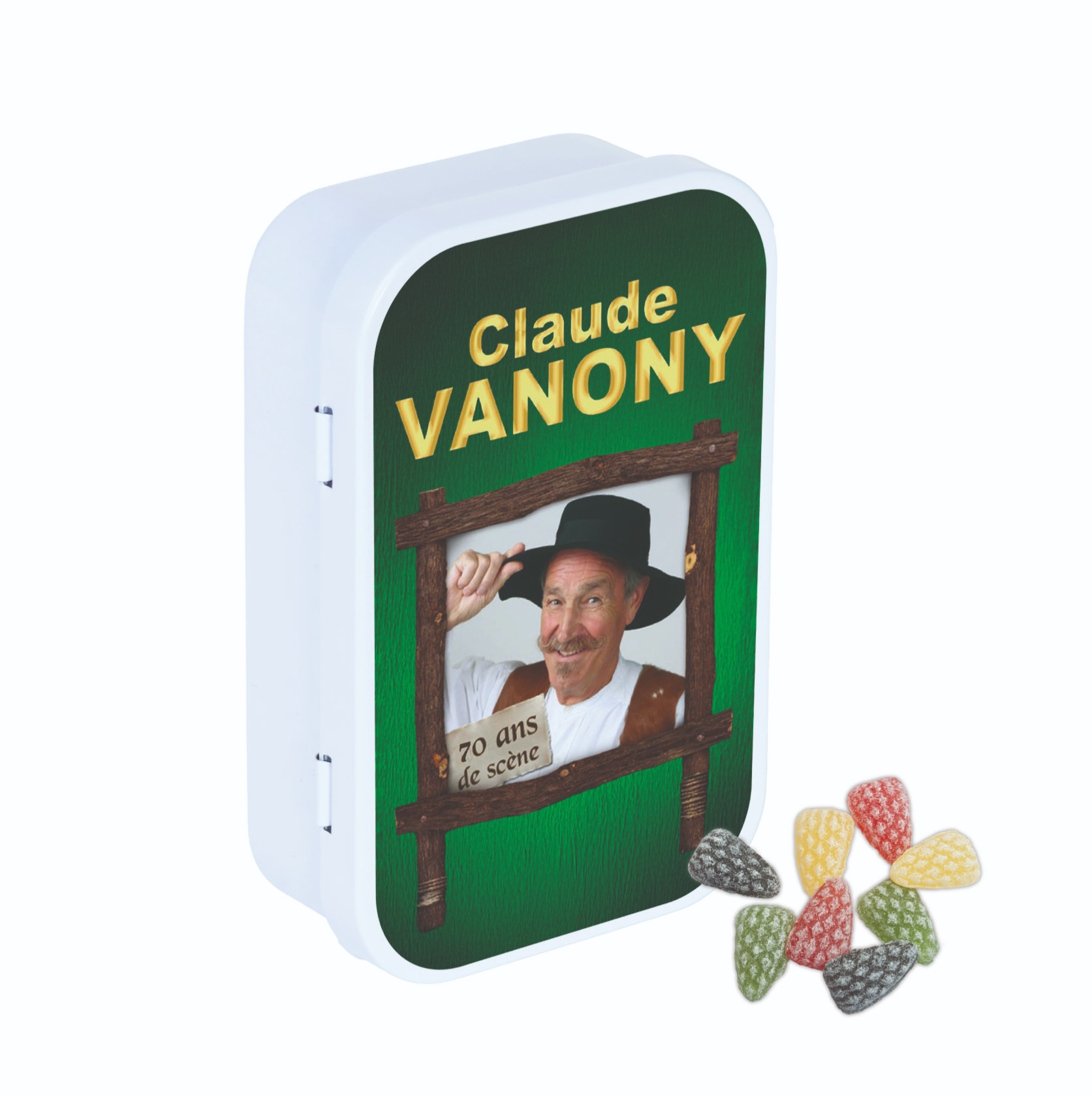 Boîte Claude Vanony verte 50 g de Résine des Vosges 