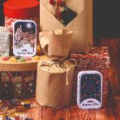 Boîte Marché de Noël - bonbons Résine des Vosges