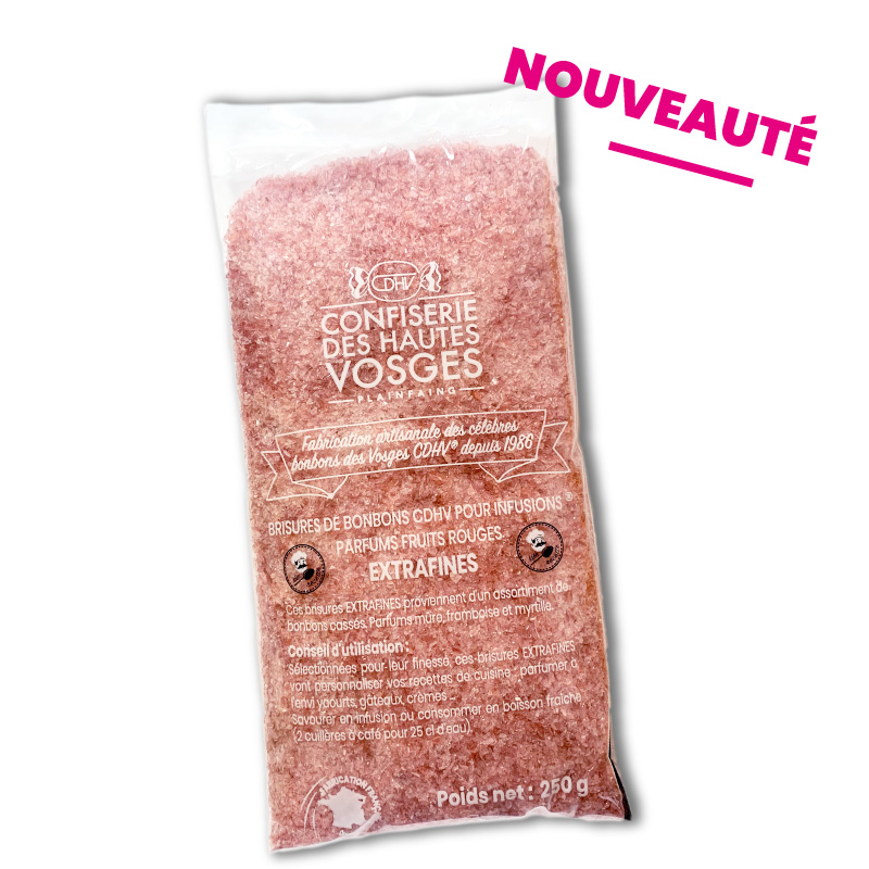 EXTRAFINES FRUITS ROUGES- Brisures de bonbons 250 g
