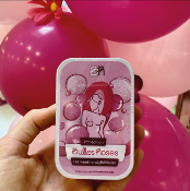Boîte de bonbons "Bulles Roses" - Framboise 50 g