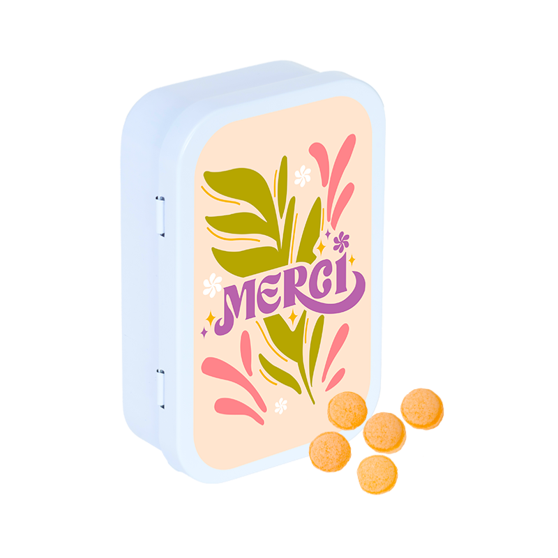 Boîte MERCI -  Bonbons pêche
