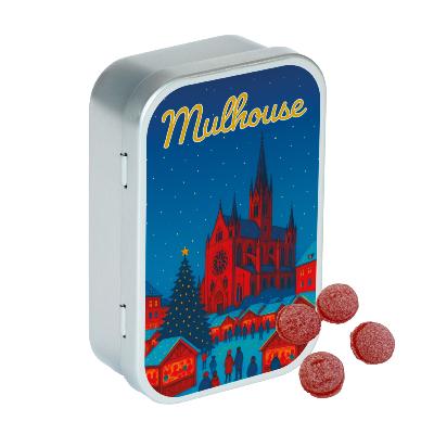 Boîte inédite Marché de Noël Mulhouse - bonbon cerise 50g
