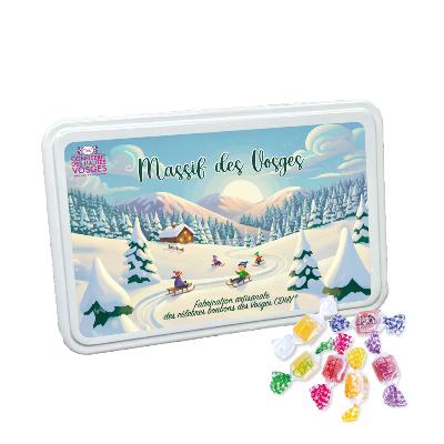 Grande boîte "Massif des Vosges" - 200 g bonbons 6 sortes