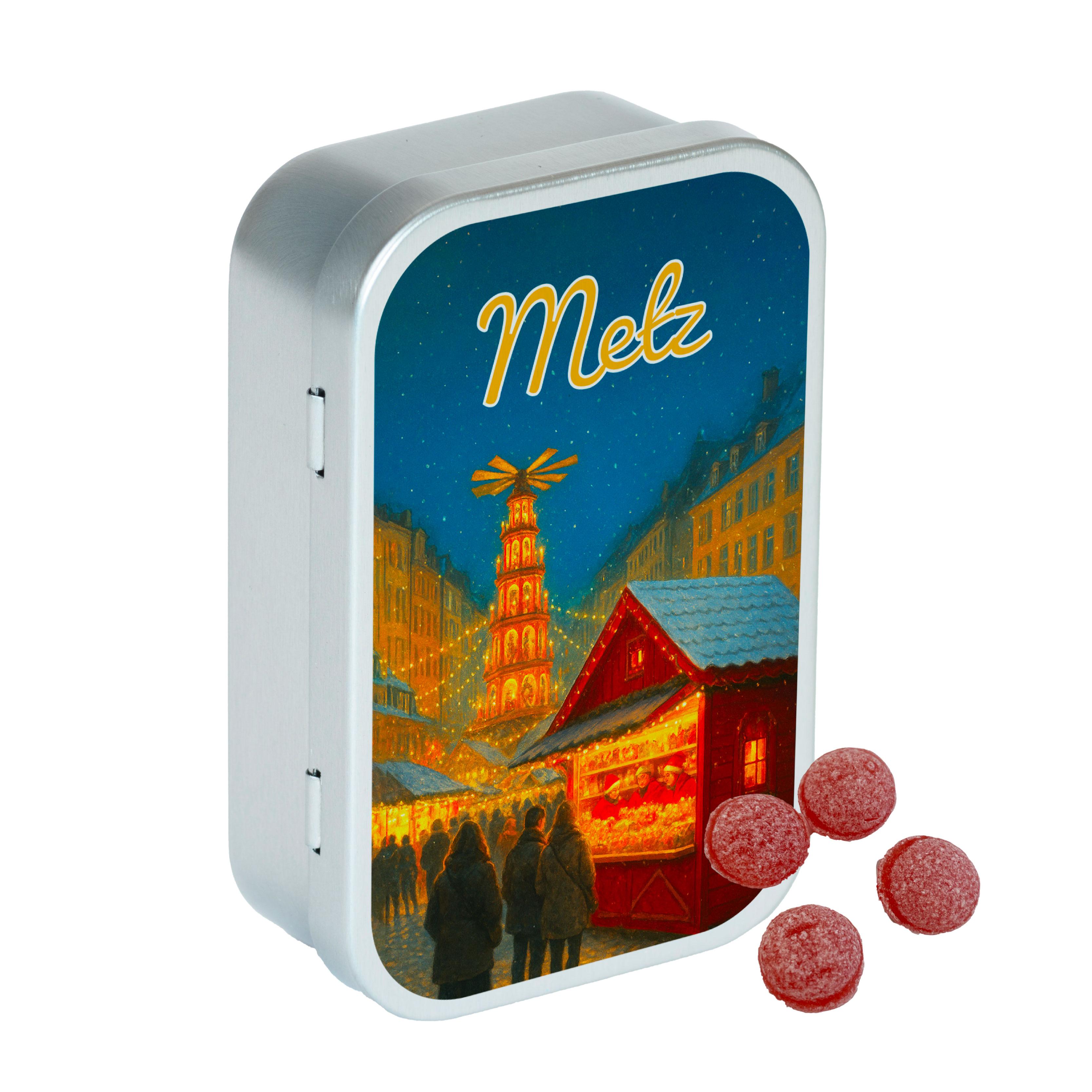 Bote indite March de Nol Metz - bonbon cerise 50g