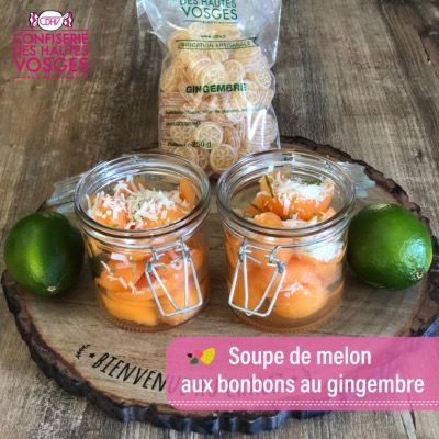 #12 Soupe de melon aux bonbons au gingembre