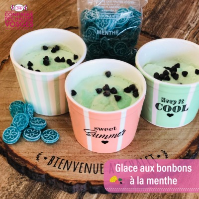 #14 Glace aux bonbons à la menthe