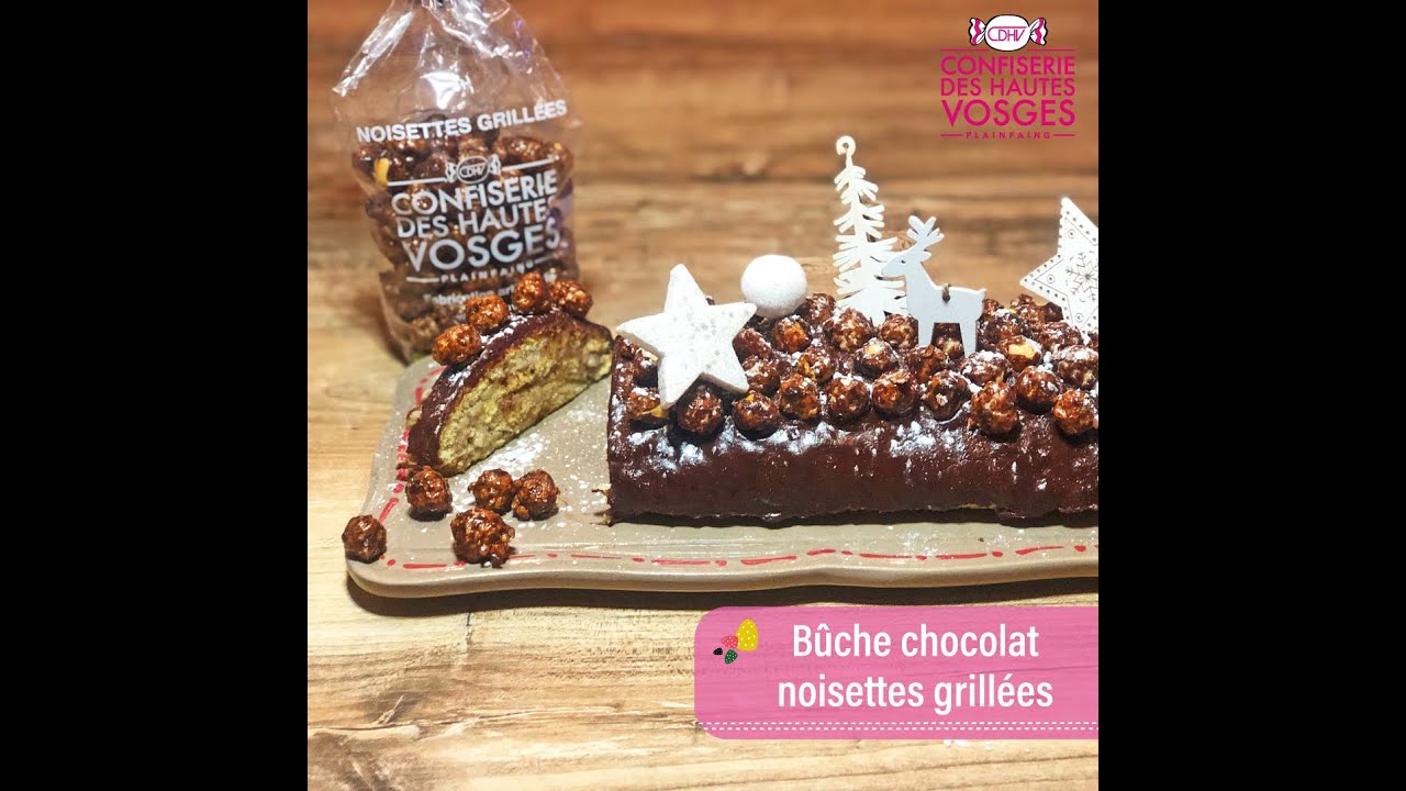 #20 Bûche chocolat - noisettes grillées