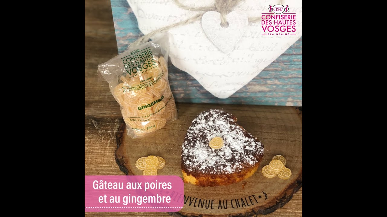 #23 Gâteau aux poires et bonbons au Gingembre