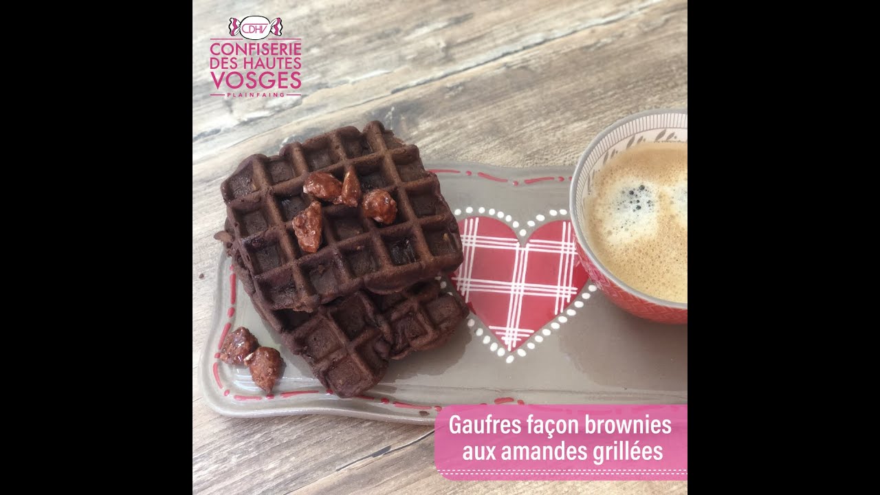 #25 Gaufres façon brownies aux amandes grillées
